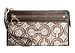 Coach Signature Audrey Swirl Zippy Wristlet Clutch Wallet Purse Brown - Coach 45531MUS