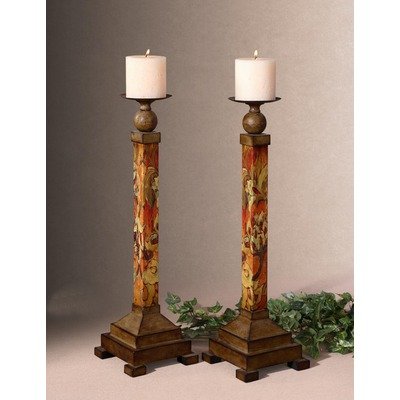 Set of 2 Colorful CandleHolders