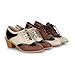 Charm Foot Vintage Womens Low Heel Lace up Oxfords Shoes Casual Leather Shoes