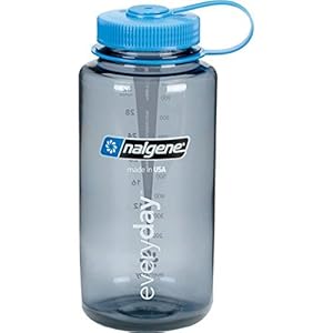 NALGENE WIDE MOUTH 1.0L BOTTLE (GREY) - 2 Count