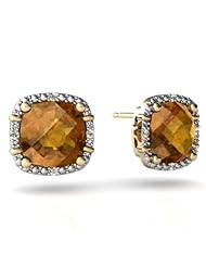 Genuine Citrine 14kt Yellow Gold Earrings