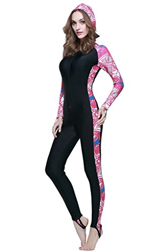 Full Body Swimsuit - Swim Suit Full Coverage - Long legs, Long Sleeves for Women
