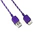Galaxy Note 3 Charger,Landfox Braided Fabric USB 3.0 Charger Cable for Samsung Galaxy Note 3 (Purple)