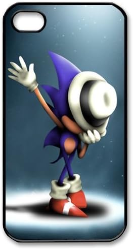 CTSLR Game Sonic the Hedgehog Hard Case Cover Skin for Apple iPhone 4/4s- 1 Pack - Black/White - 2- Perfect Gift for Christmas