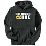 Colorado KING Usa States Mens Hoodie (Dark Silver, Sizes X-Small - XXX-Large)