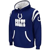 Reebok Indianapolis Colts Youth (8-20) Quarterback Jersey Hooded Sweatshirt Small