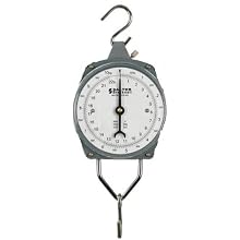 Salter Brecknell 235-6S-110/50 Electronic/ Mechanical Hanging Scale, 110 lbs Capacity, 6-49/64" Width x 9-1/8" Height x 2-1/4" Thick