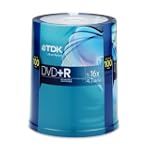 TDK 16X DVD+R 100PK Spindle