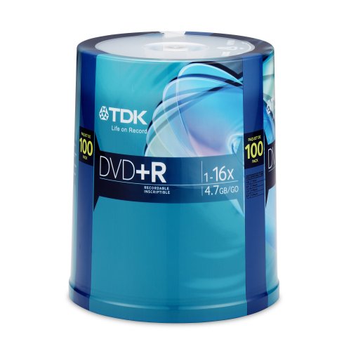 TDK 16X DVD+R 100PK Spindle