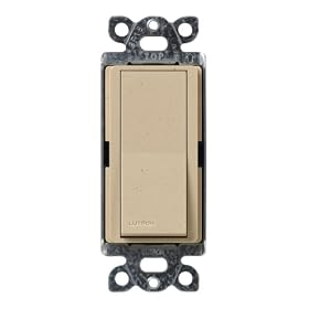 Lutron SC-3PS-DS Diva 15-Amp, 120-Volt to 277-Volt 3-Way Switch in Dessert Stone