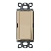 Lutron SC-1PS-DS Diva 15-Amp, 120-Volt to 277-Volt Single-pole Switch in Dessert Stone