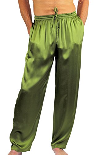 Nyteez Men's Silk Pajama Bottoms Lounge Pants