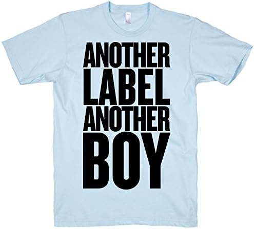 Another Label, Another Boy Crewneck T-Shirt (Light Blue, Size S)