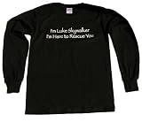 Star Wars I'm Luke Skywalker, I'm Here To Rescue You LONG SLEEVE Adult T-Shirt (Available in Assorted Colors and Sizes)