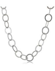 Sterling Silver Flat Circle-Link Chain Necklace