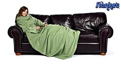 SLANKET MOSS GREEN ADULT BLANKET WITH SLEEVES
