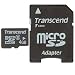 Transcend 4GB Class 6 microSDHC Memory Card w/Adapter