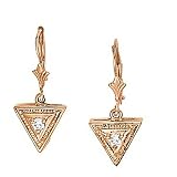 14K Rose Gold Diamond Earrings