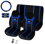 Super Speed 7 Pc Ipocket Seat Cover Set Blue Car Truck Bucket Seat Cover 1995 Thru 2008 Honda Civic Accord Toyota Chevrolet Ford Nissan