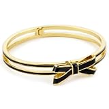 Kate Spade New York Double Bow Black Bangle Br