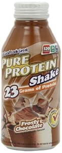 Pure Protein, Frosty Chocolate, 23 Gram, 4 - 12 oz Bottles