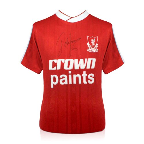 John Barnes Signed Liverpool FC Soccer Jersey