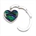 Ocean Heart Glass Art Womens Accessory Handbag Hanger