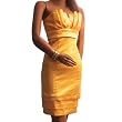 Pleated Bust Cocktail Dress