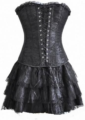 Green Trade Women's Boned Bustier Corset Dress
