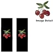 Red Cherries w/ Wild Cherry Script Gem Crystal Studded Rhinestone Bling Car Truck SUV Seat Belt Shoulder Pads - PAIR