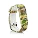 HoneyLife Fitbit Flex Cute Silicone Replacement Wristband Bracelet/ Wireless Activity and Sleep Tracker Accessory Band with Safety Watch Buckle + Fastener Ring (Camo Pattern - Pack of 2)