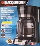 Black & Decker DCM2160B 12-Cup Programmable Coffeemaker, Black