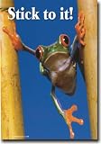 Stick to It! Frog - Classroom Motivational Poster