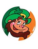 Thumbnail image for St Patricks Day Irish Flag Leprechaun Shamrock Button