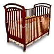 Bentwood Crib Finished: Cherry Color