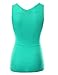 Doublju Women Basic Designed Casual Button Down Long Tank Top