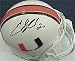 Ed Reed autographed Football Mini Helmet (University of Miami)
