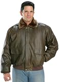 'Classic Mens Vintage Aviator Bomber Brown Jacket'