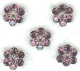 Two-Strand PURPLE Swarovski Daisy Beads