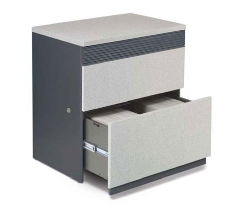 Granite and Graphite Two Drawer Lateral File Cabinet Classic Granite Collection by Bestar Office Fur