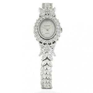 Bling Jewelry Sterling Silver Double Marquise Classic CZ Watch by Bling Jewelry