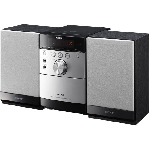 Sony CMT-EH15 Kompaktanlage (CD/ CD-R/ CD-RW, MP3) silber/ schwarz