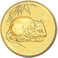 2008 Year of the Mouse -2008 Australian (Gold Lunar Series 2)- 1/20 oz Gold Coin