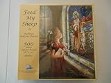 Picture Sunsout Feed My Sheep 500 Piece Jigsaw Puzzle