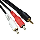 1.5m TRS to RCA Stereo Audio Cable - 3.5mm to L/R