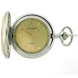 Diamond Watch Bezels, Colibri Pocket Watch Diamond Cut Bezel with Pocket Watch Chain