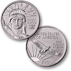 1/10 Ounce Platinum Eagle Coin