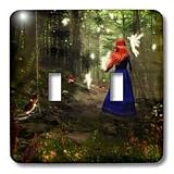 Renderly Yours Fairies - Walking With Fairies In The Forest - Light Switch Covers - double toggle switch