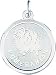pomeranian31 - Sterling Silver Pomeranian Disc Charm