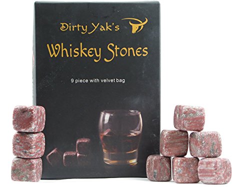 Dirty Yaks Red Marble Whiskey Stones